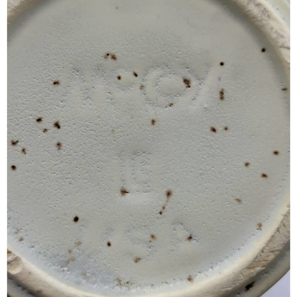 Set Of 3 Vintage McCoy Pottery Brown & Gray Drip Speckled Stoneware Coffee Mugs - Picture 8 of 13